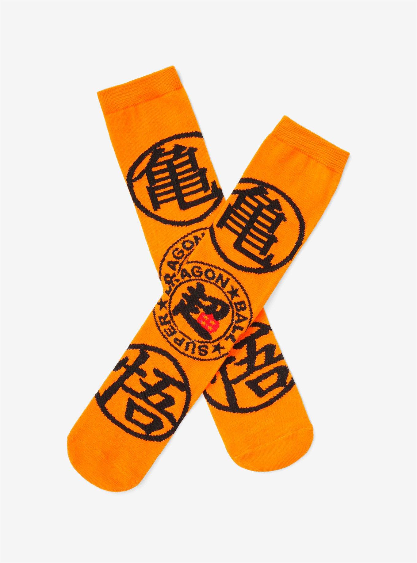 Dragon Ball Z Orange Crew Socks, , alternate