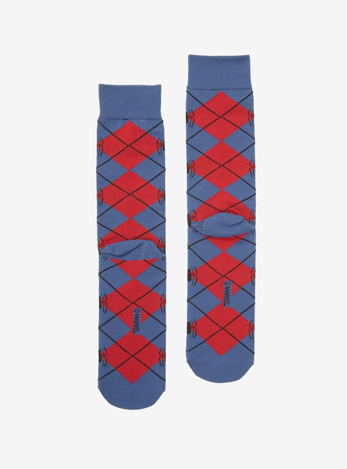 Marvel Spider-Man Argyle Dress Socks, , alternate