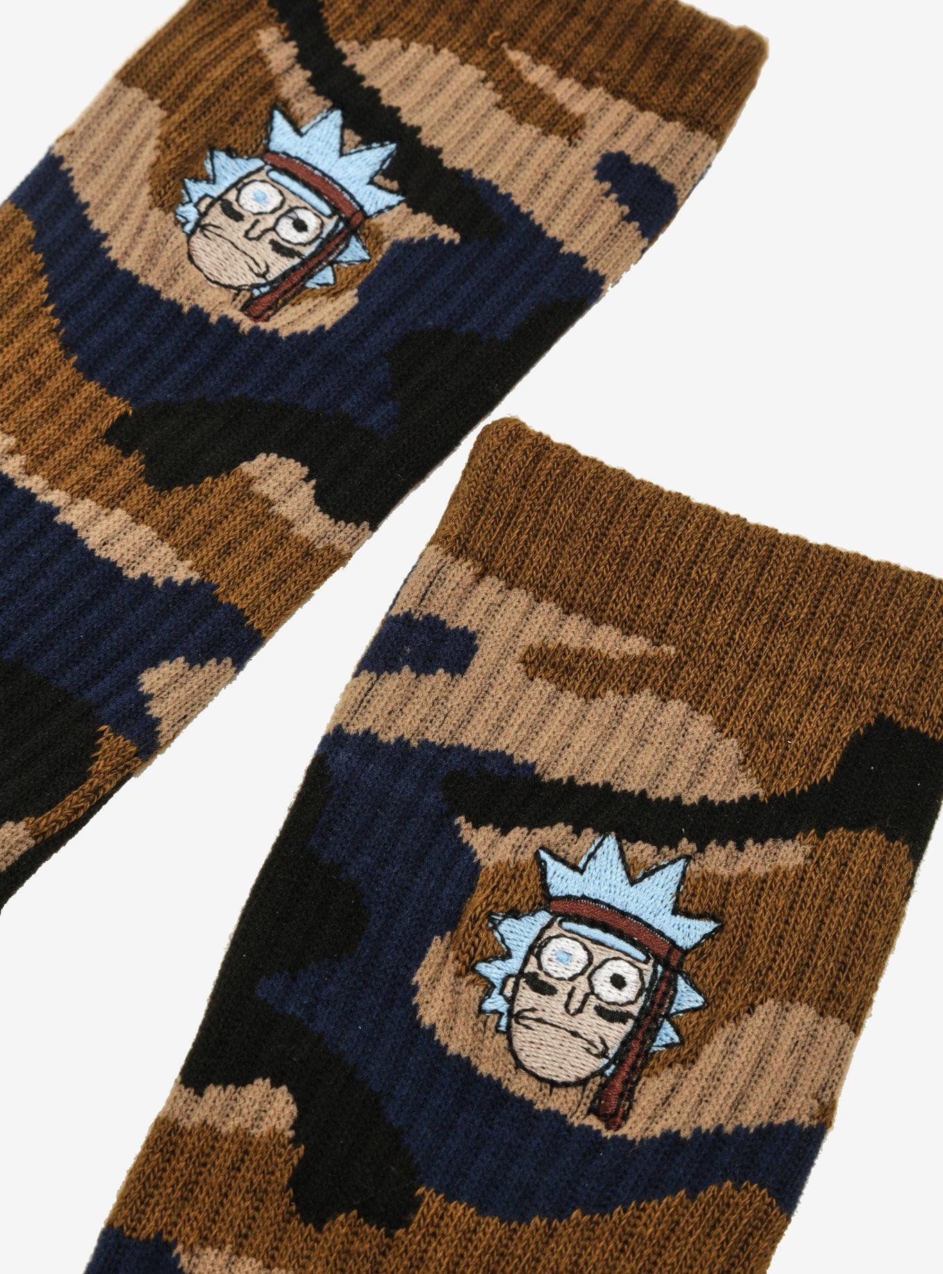 Rick And Morty Seal Team Ricks Camo Socks - BoxLunch Exclusive, , alternate