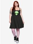 Alien Head Fit & Flare Dress Plus Size, , alternate