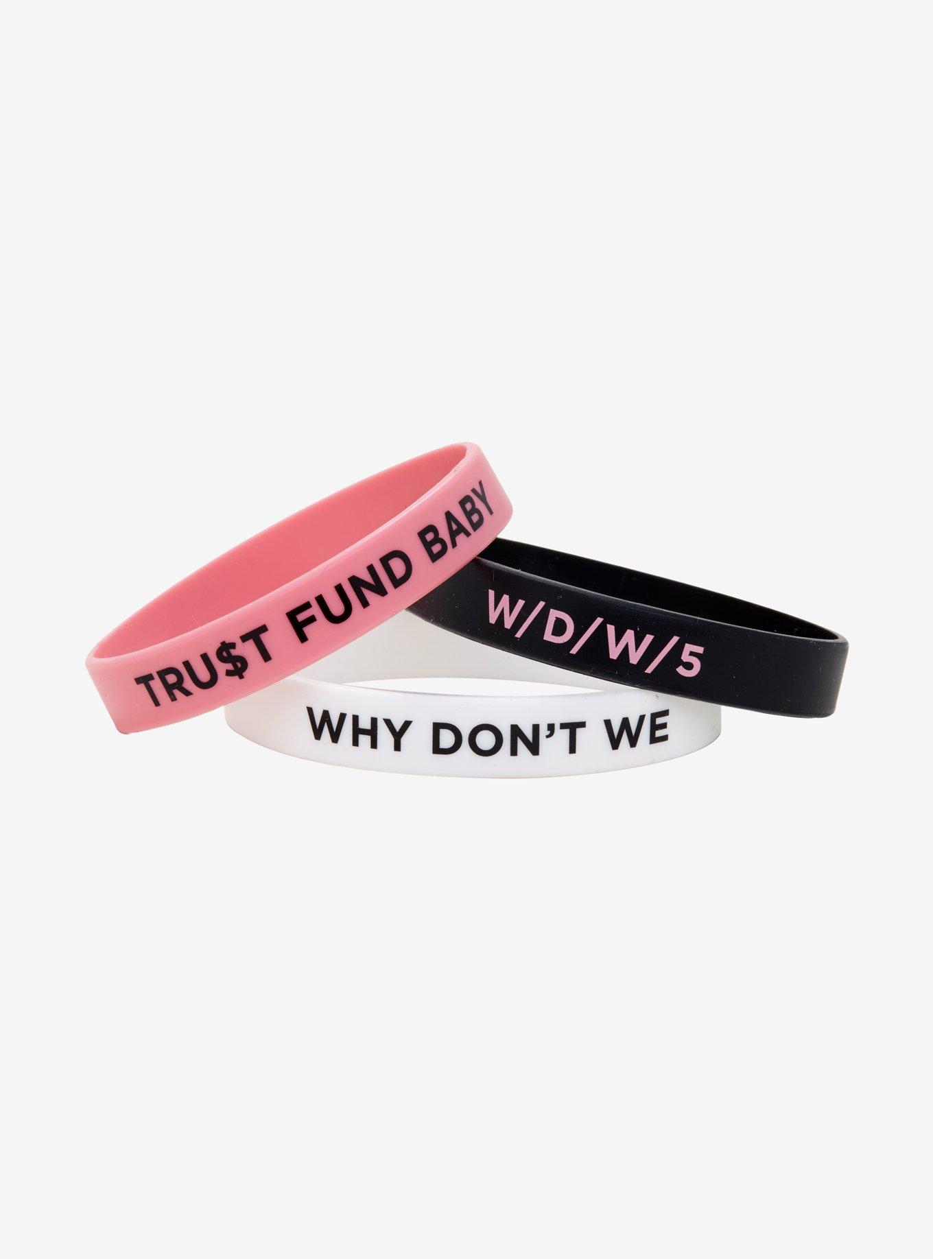 Why Don't We Trust Fund Baby Rubber Bracelet Set, , alternate