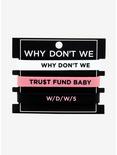 Why Don't We Trust Fund Baby Rubber Bracelet Set, , alternate