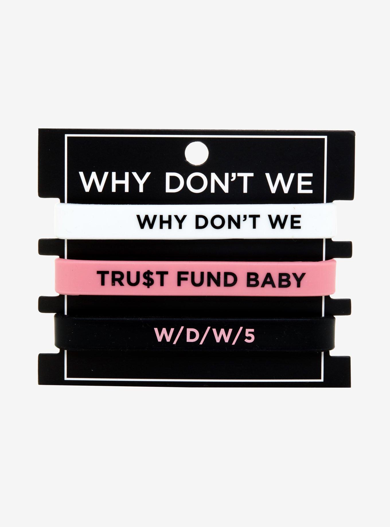 Why Don't We Trust Fund Baby Rubber Bracelet Set, , alternate