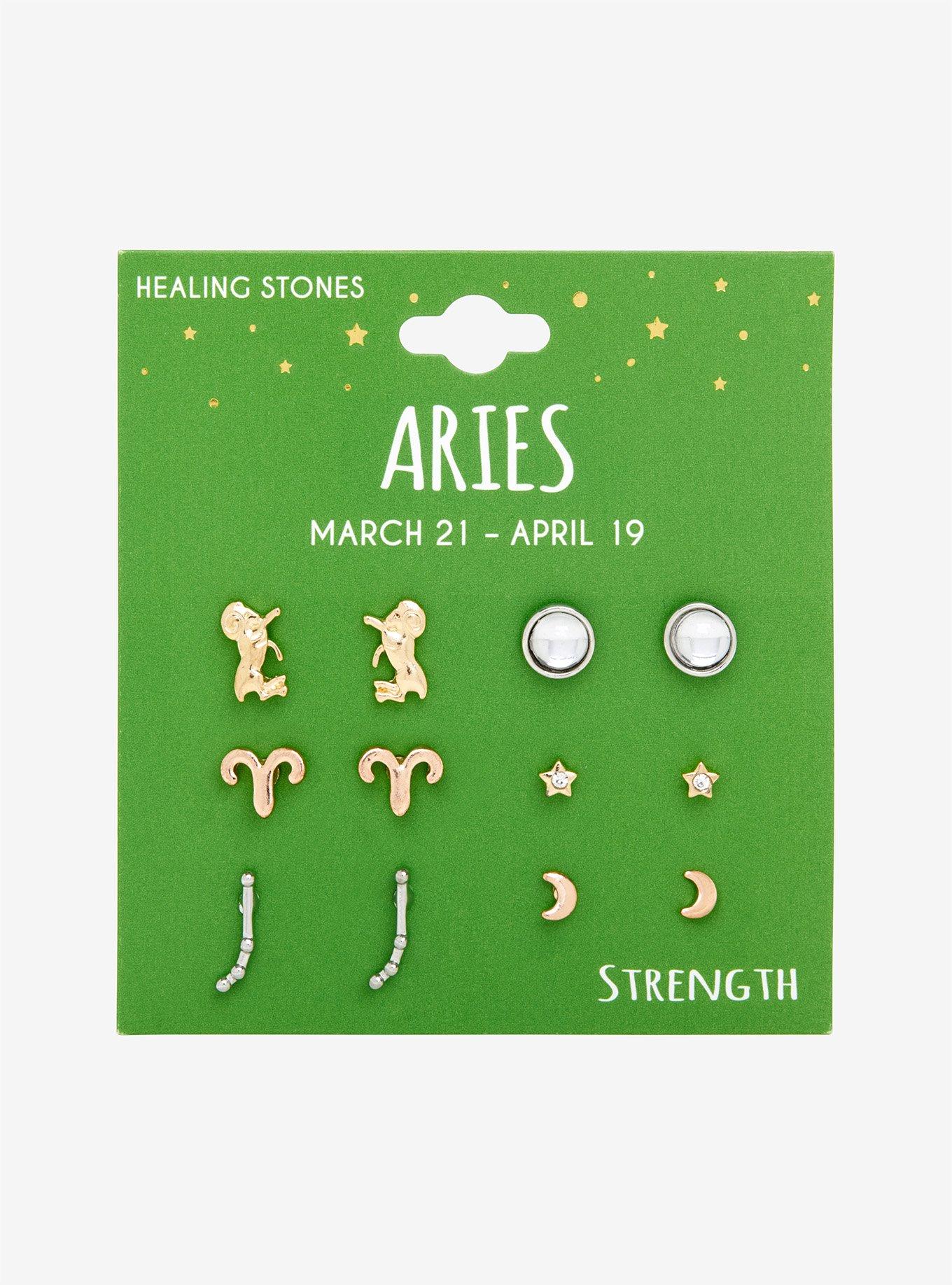 Aries Strength Earring Set, , alternate