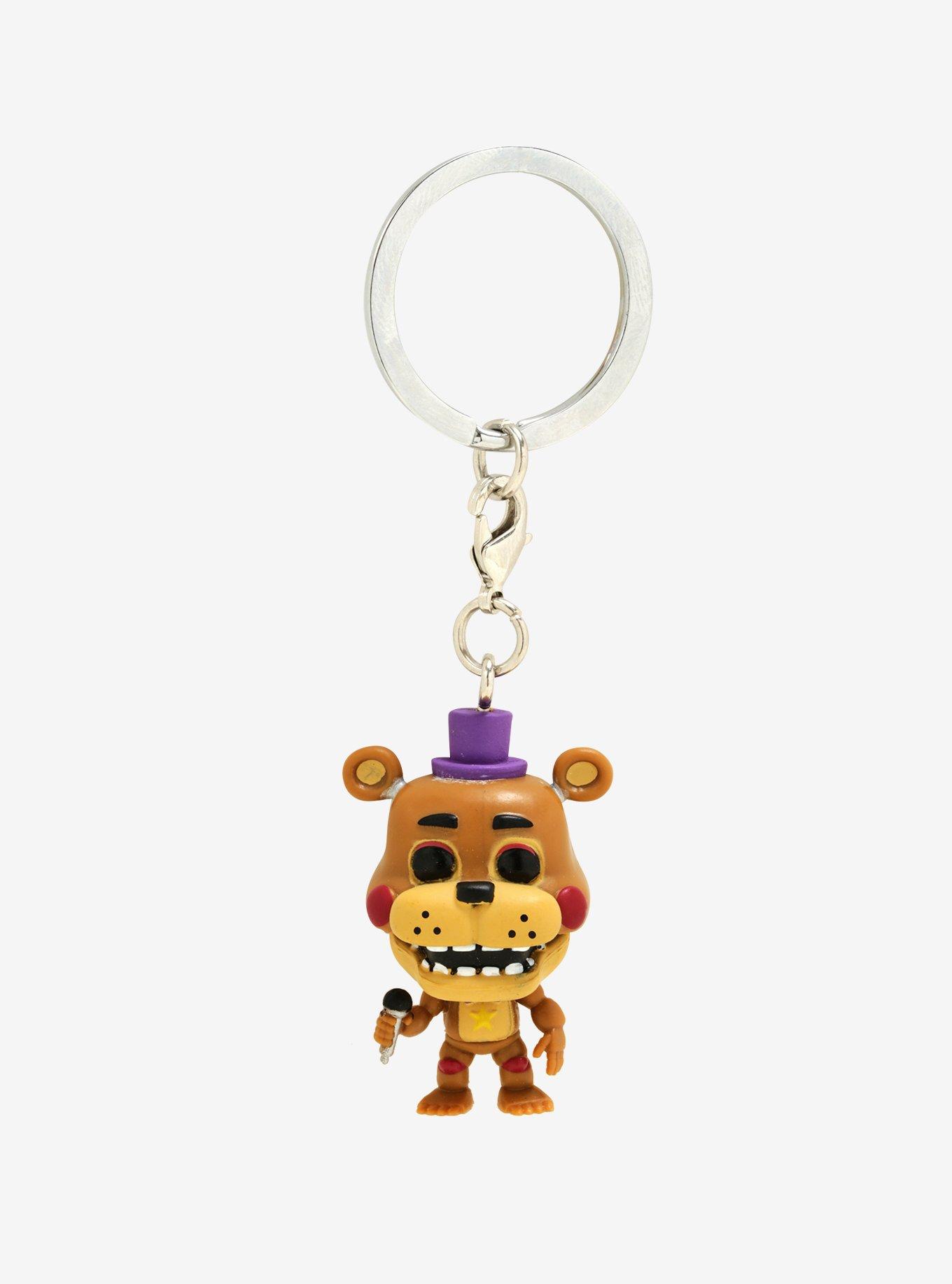 Funko Pocket Pop! Freddy Fazbear's Pizzeria Simulator Rockstar Freddy Key Chain, , alternate