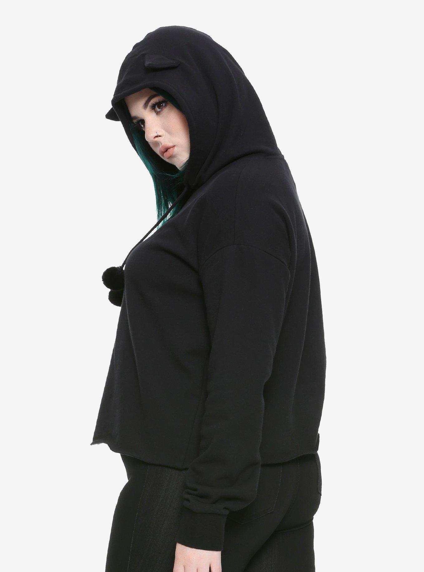 Cat ear hoodie online plus size