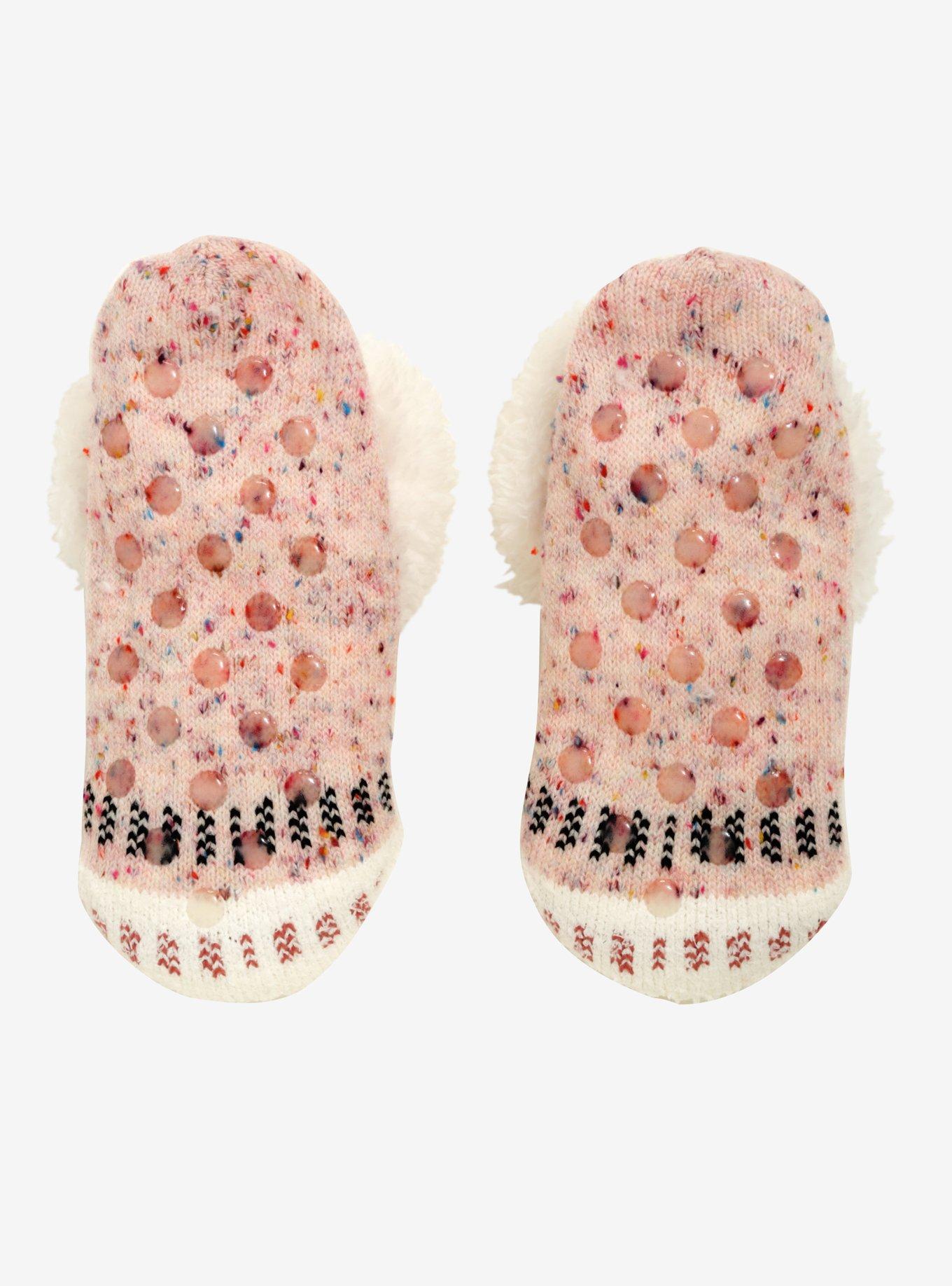 Pink Unicorn Cozy Slippers, , alternate