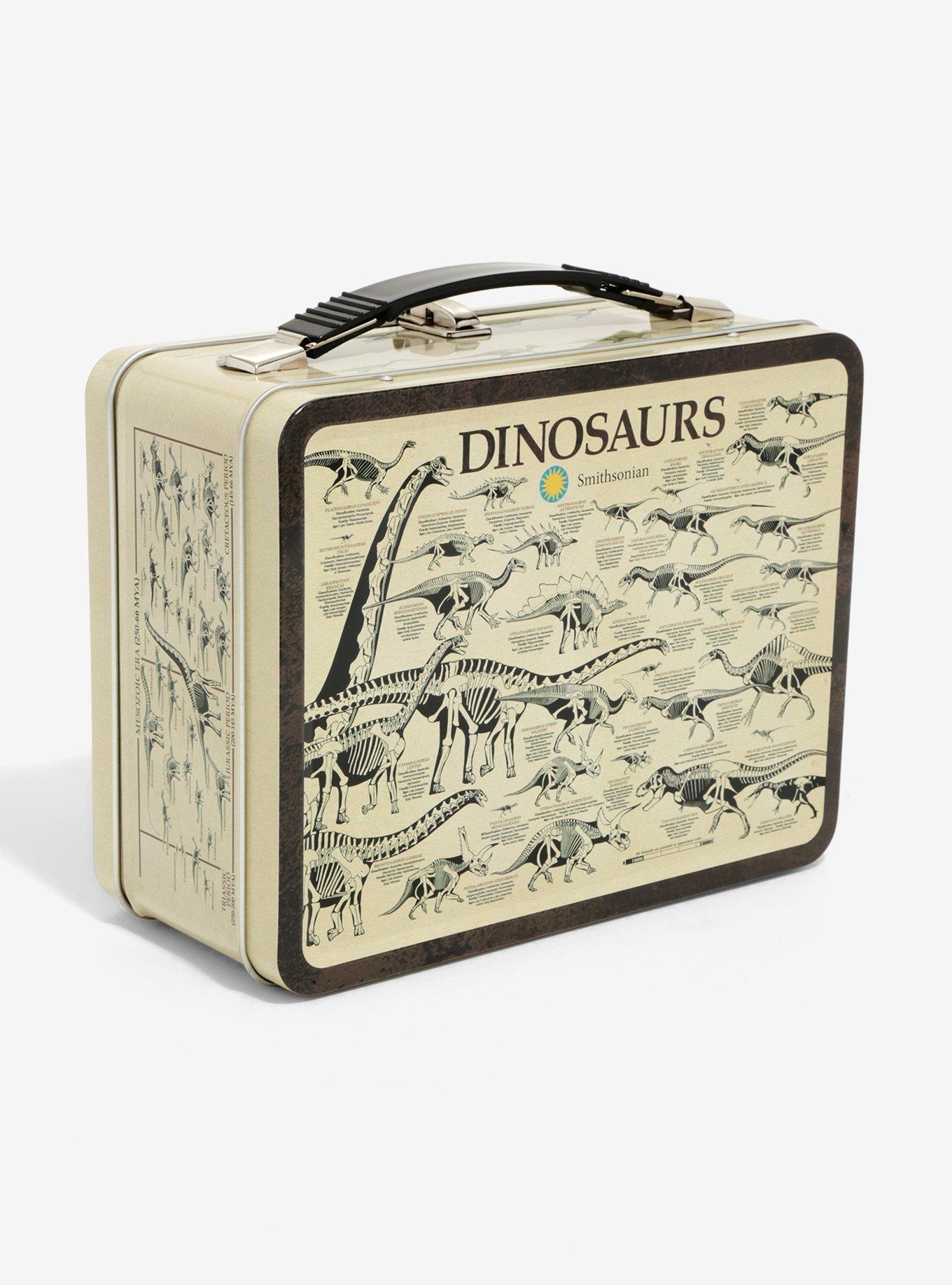 Dinosaur Embossed Metal Lunch Box, , alternate