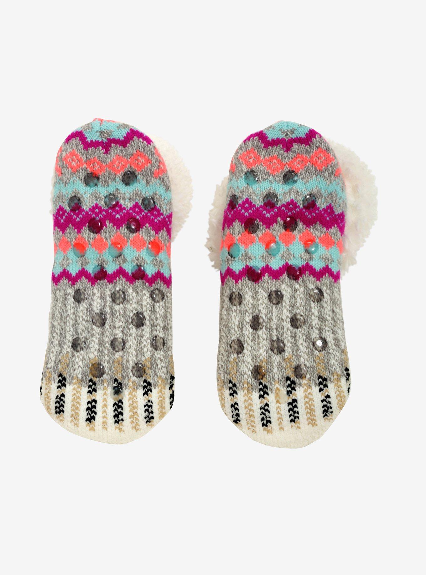 Sleepy Llama Cozy Slippers, , alternate