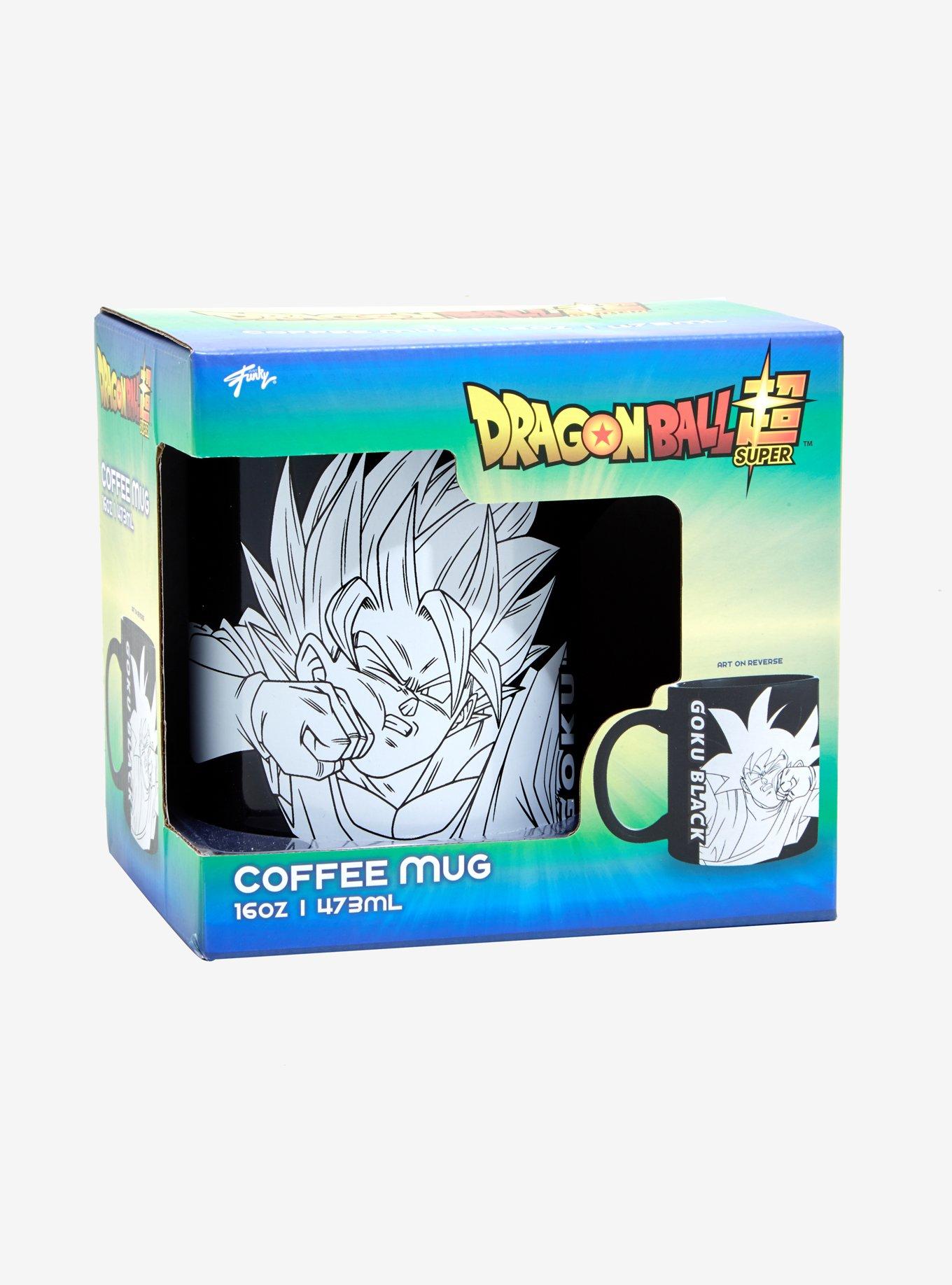 Dragon Ball Z Goku Vs. Goku Black Black & White Mug, , alternate