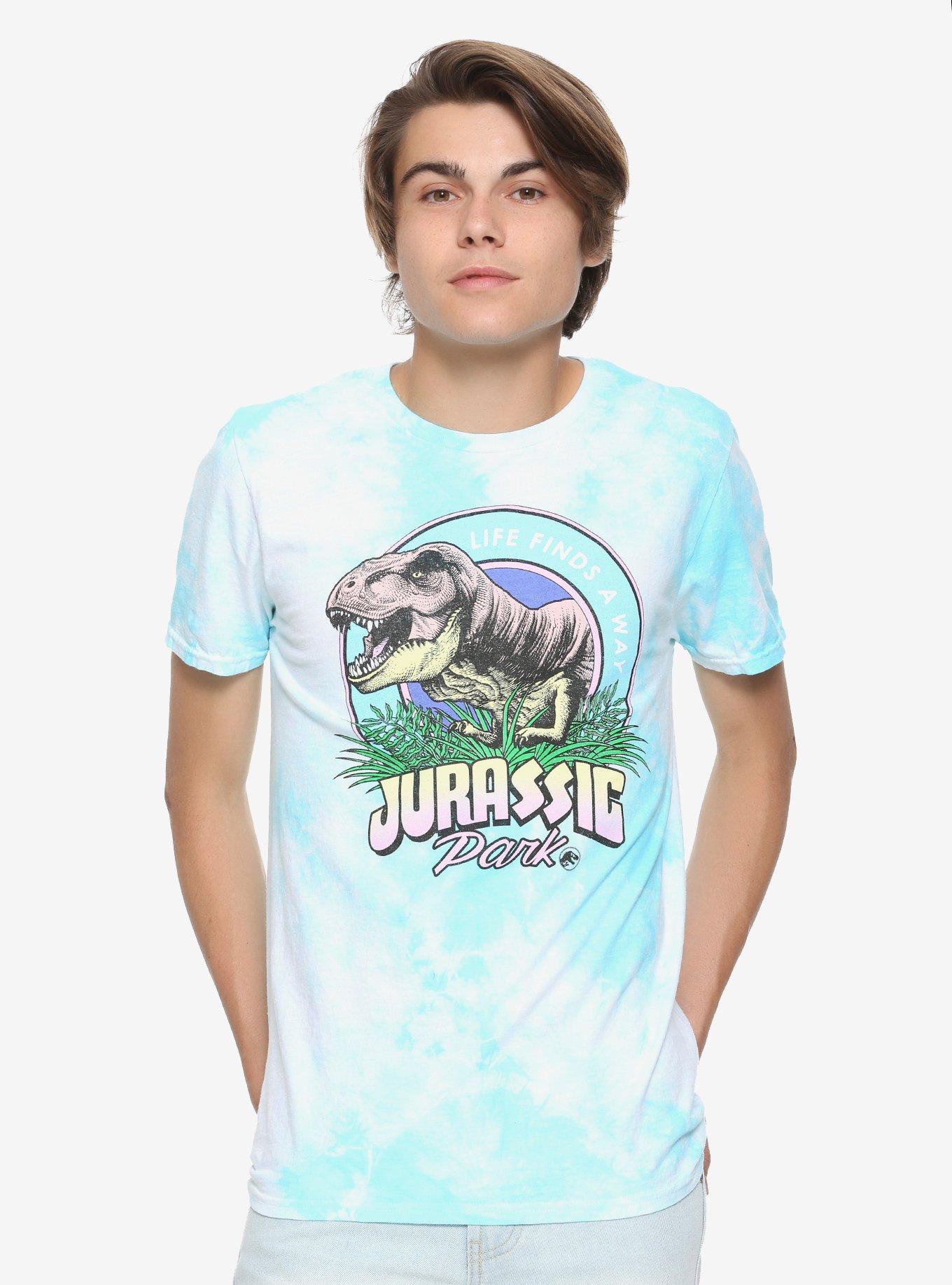 Jurassic Park Life Finds A Way Tie-Dye T-Shirt, , alternate