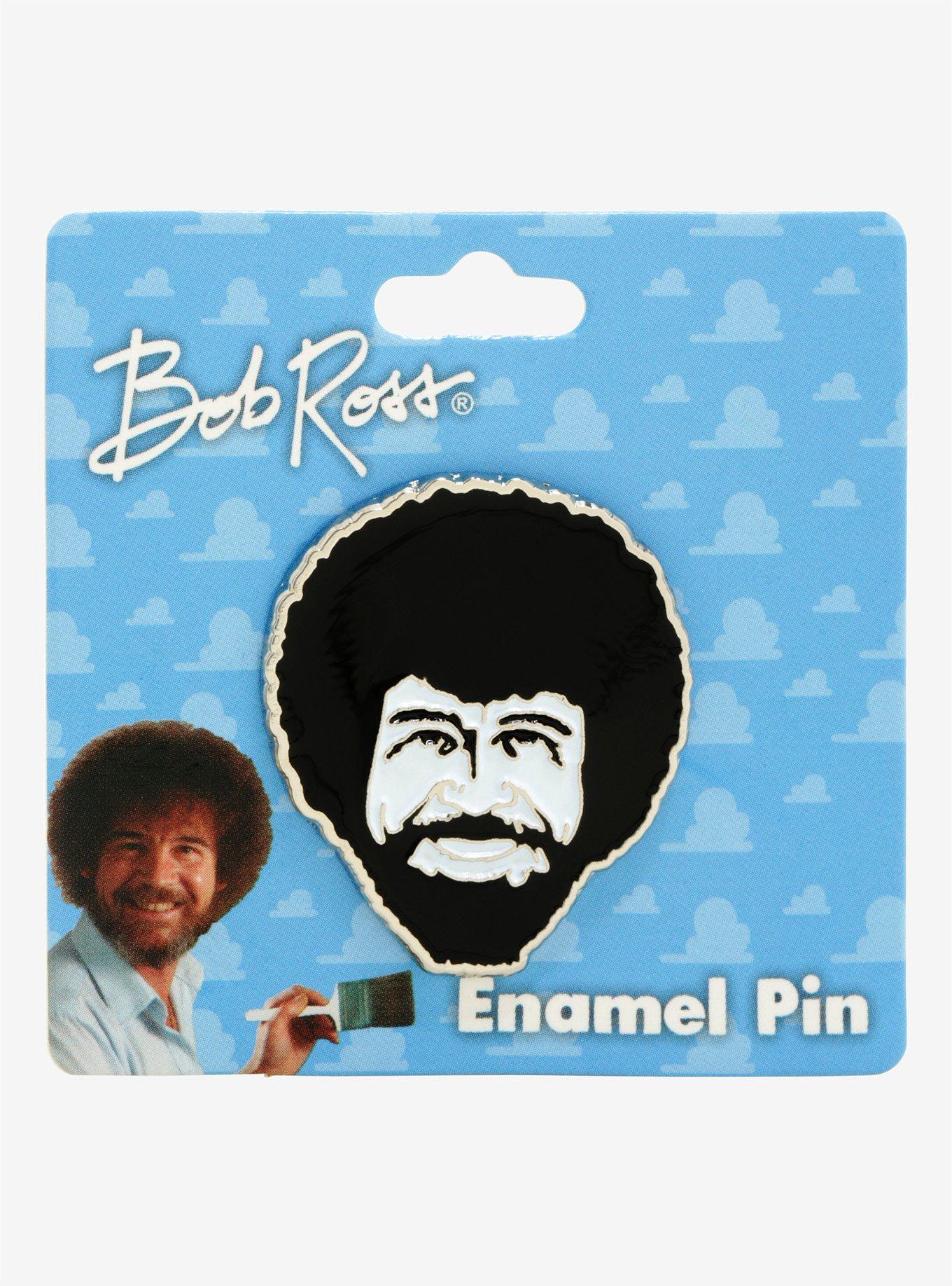 Bob Ross Face Enamel Pin - BoxLunch Exclusive, , alternate
