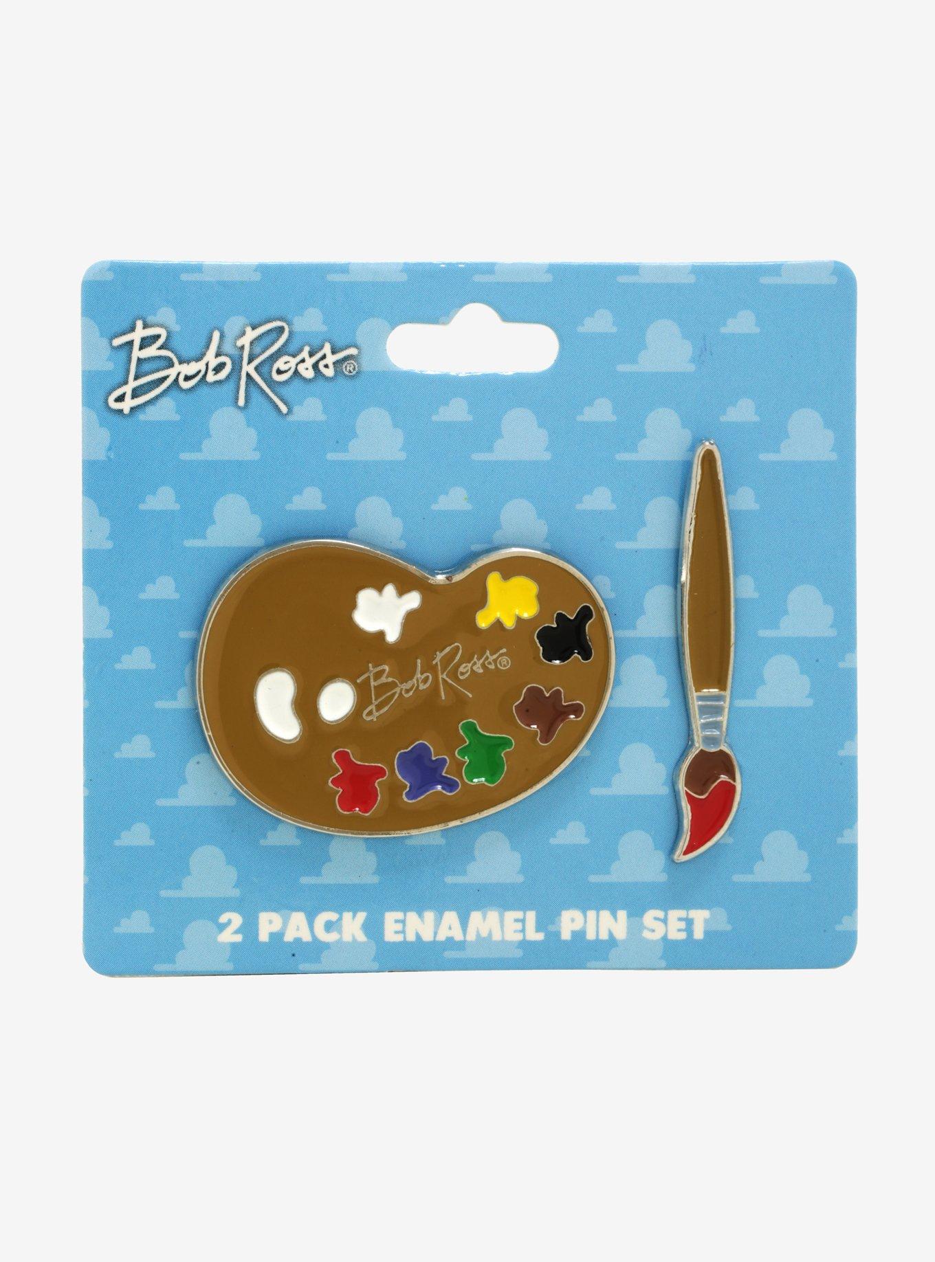 Bob Ross Palette Enamel Pin Set - BoxLunch Exclusive, , alternate