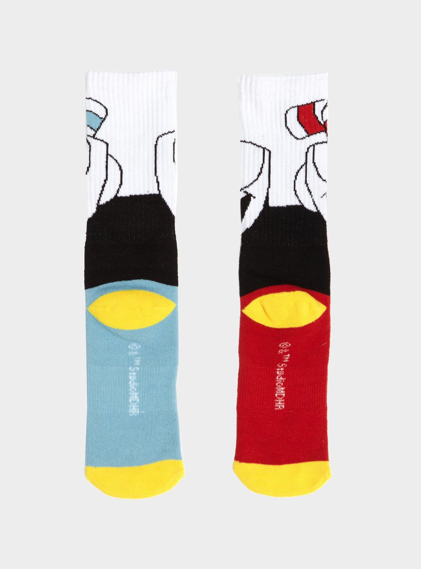 Cuphead Mismatched Crew Socks, , alternate