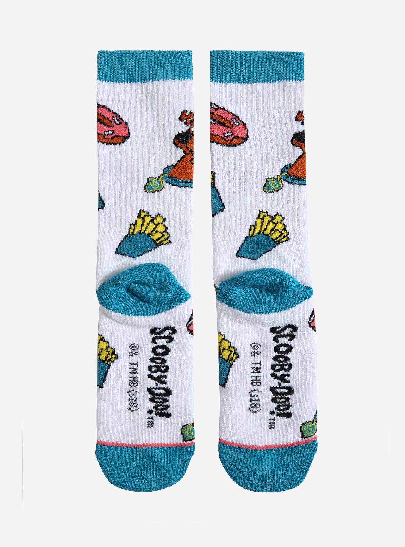 Scooby-Doo Donuts & Fries Crew Socks, , alternate