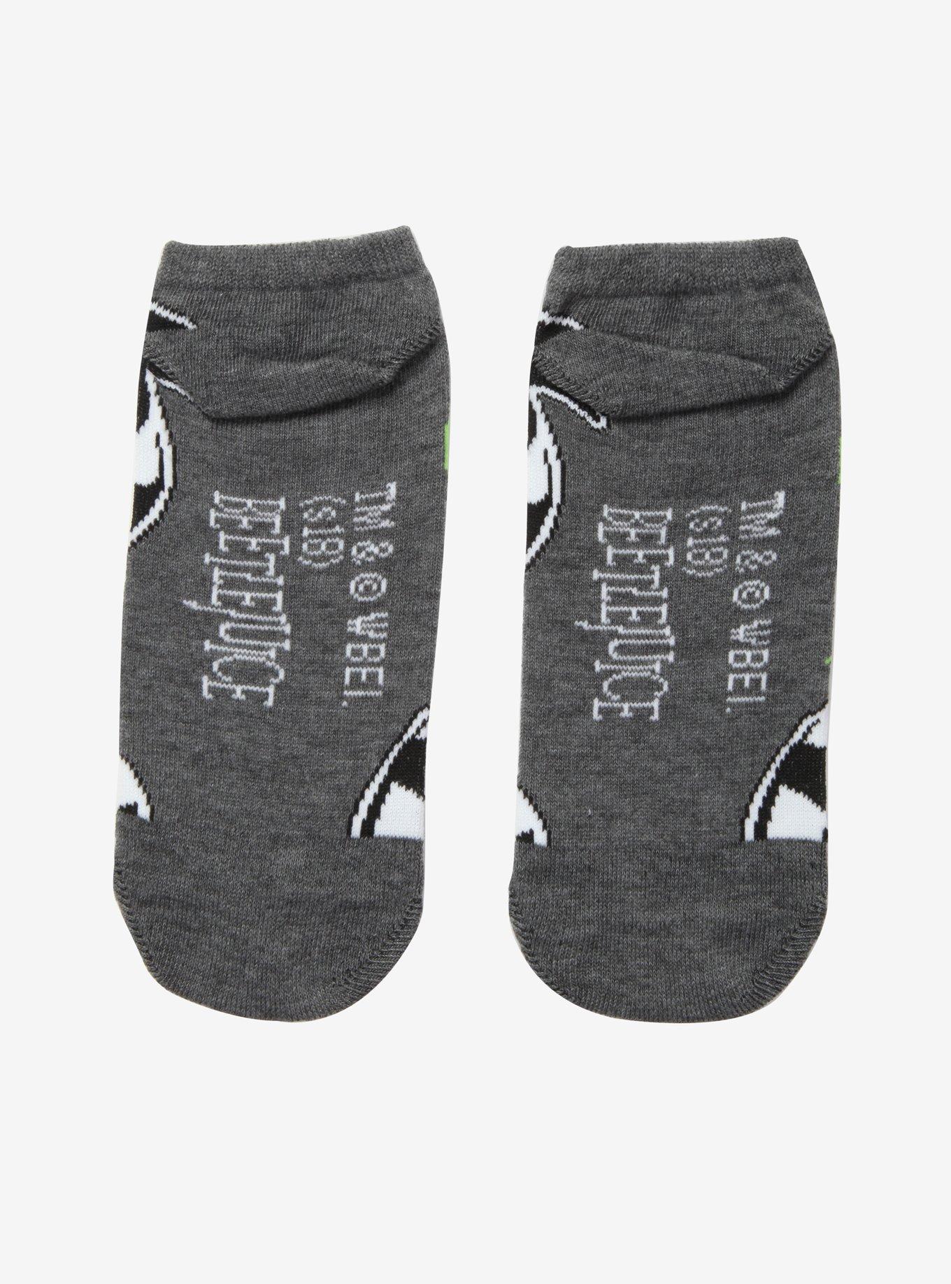 Beetlejuice Sandworm No-Show Socks, , alternate