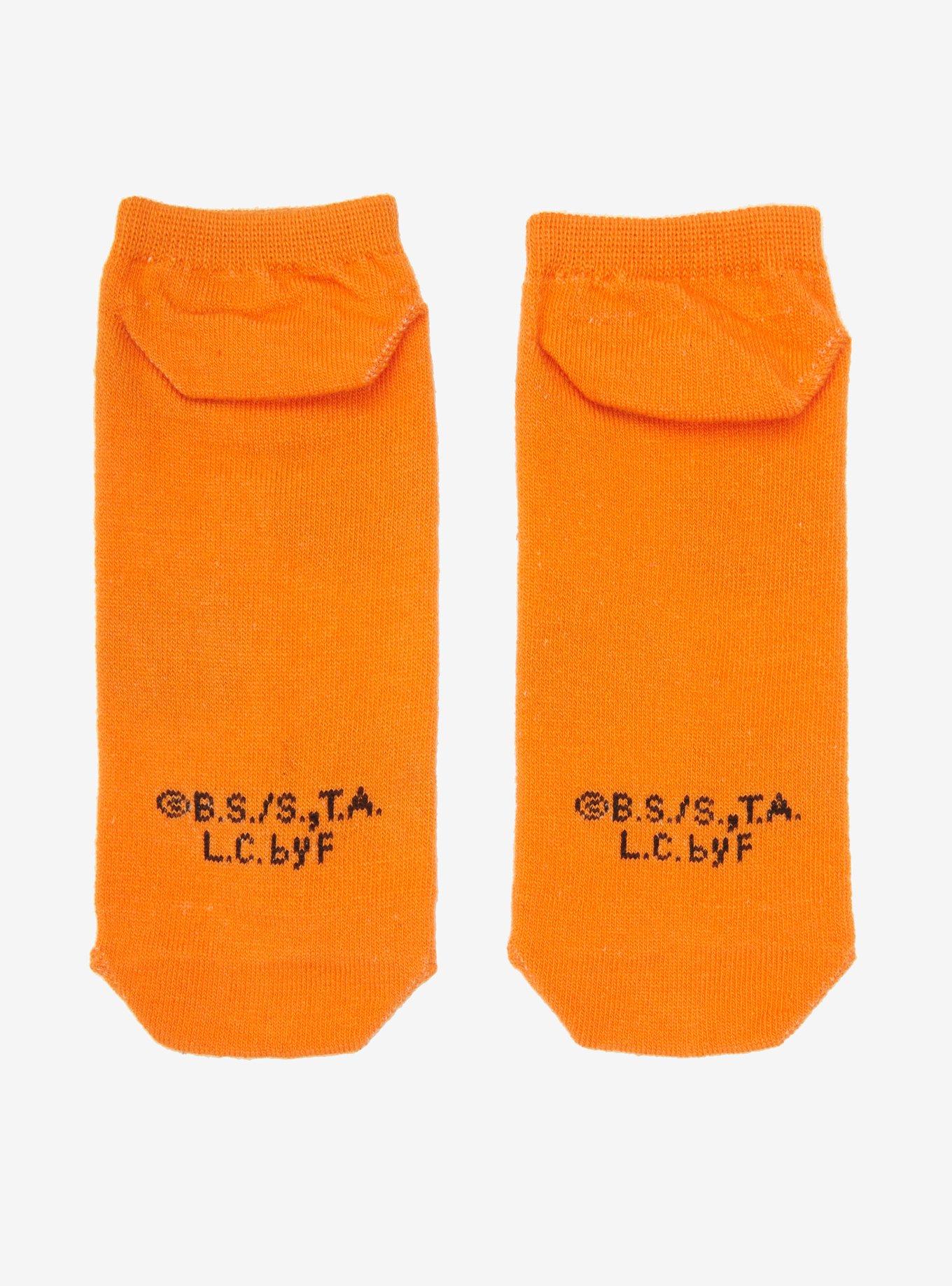 Dragon Ball Z Black & White Goku Symbols No-Show Socks, , alternate