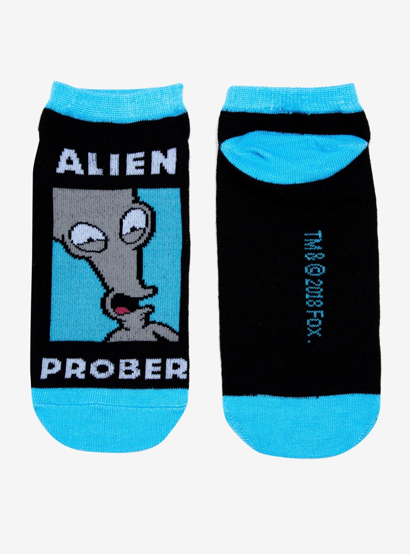 American Dad! Alien Prober No-Show Socks, , alternate