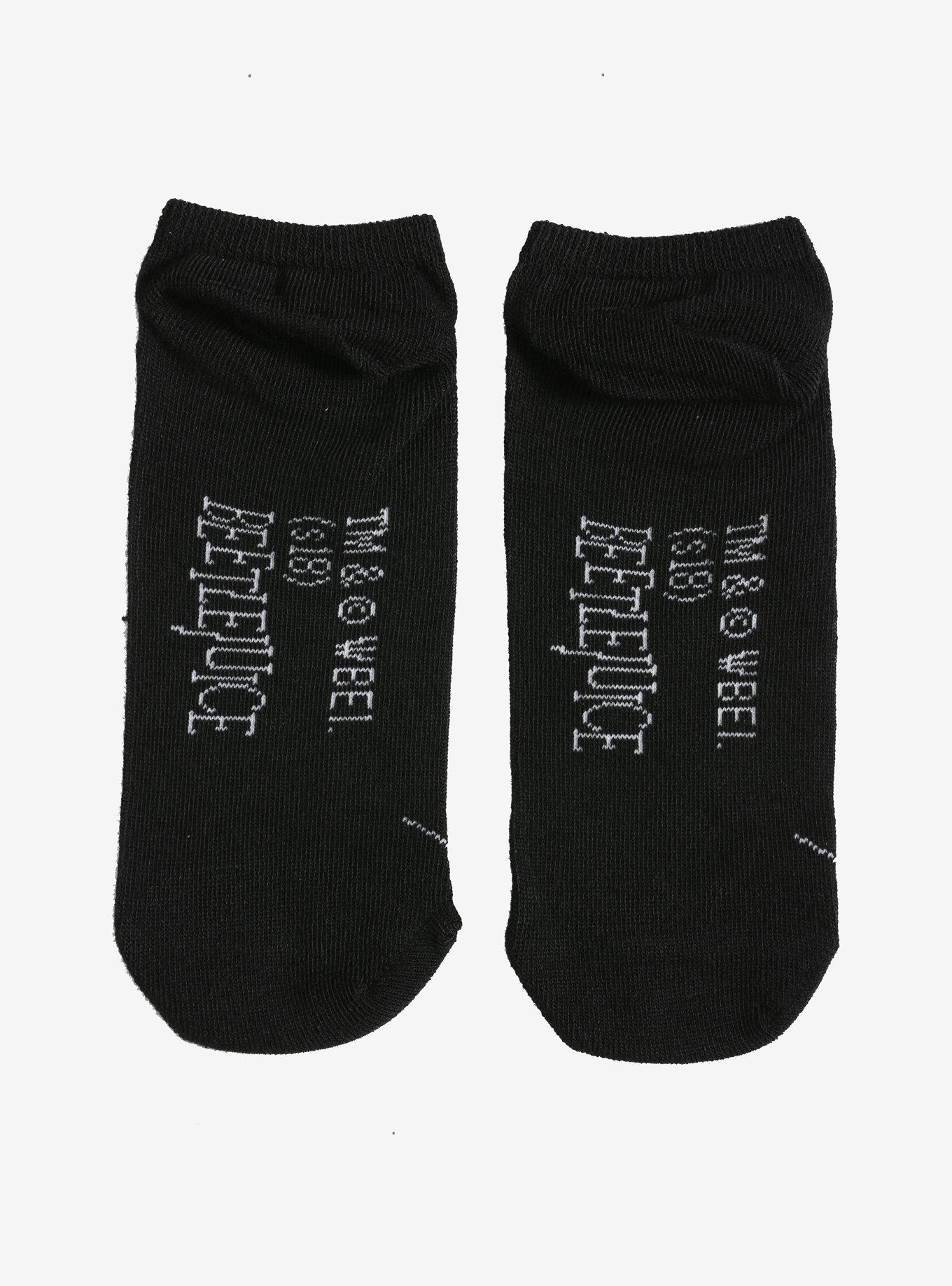 Beetlejuice Strange And Unusual No-Show Socks, , hi-res