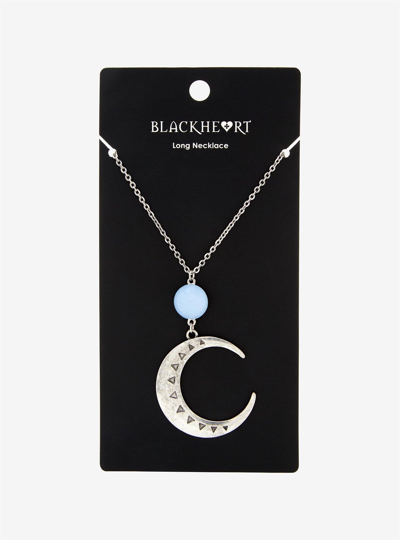 Blackheart Moonstone Necklace, , alternate