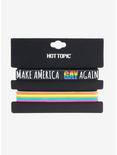 Make America Gay Again Rubber Bracelet Set, , alternate