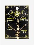 Moon & Planet Best Friend Necklace Set, , alternate
