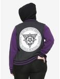 Supernatural Winchester Bros. Purple Girls Varsity Jacket Plus Size, , alternate