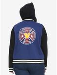Disney Kingdom Hearts Girls Varsity Jacket Plus Size, , alternate