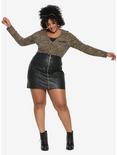 Riverdale Josie And The Pussycats Black Faux Leather Skirt Plus Size Hot Topic Exclusive, , alternate