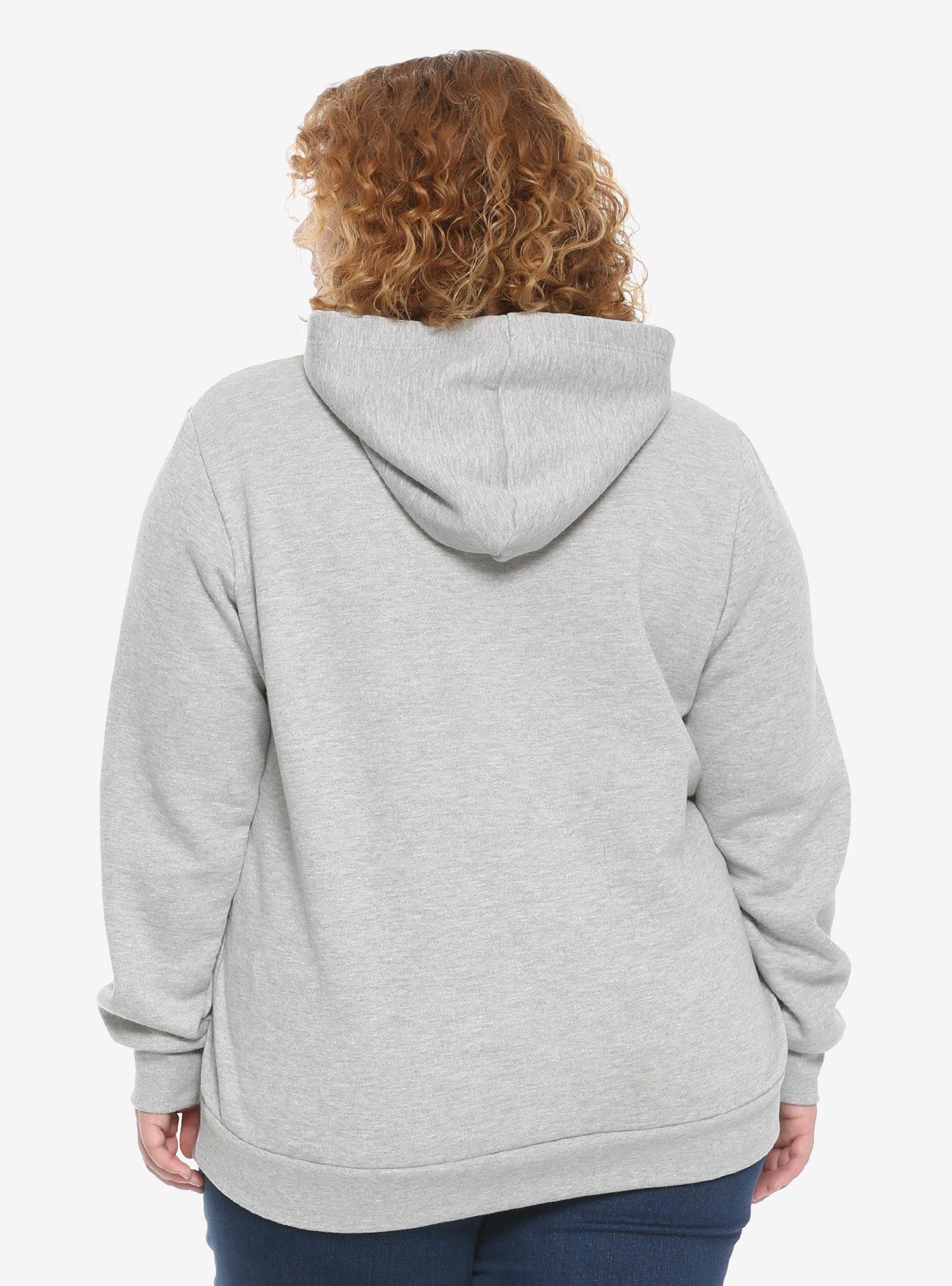 Disney Mulan Huns Mushu Girls Hoodie Plus Size, GREY, alternate