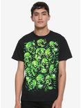 Green Skeleton Pile T-Shirt, , alternate