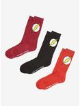 DC Comics The Flash Logo Crew Socks 3 Pair, , alternate