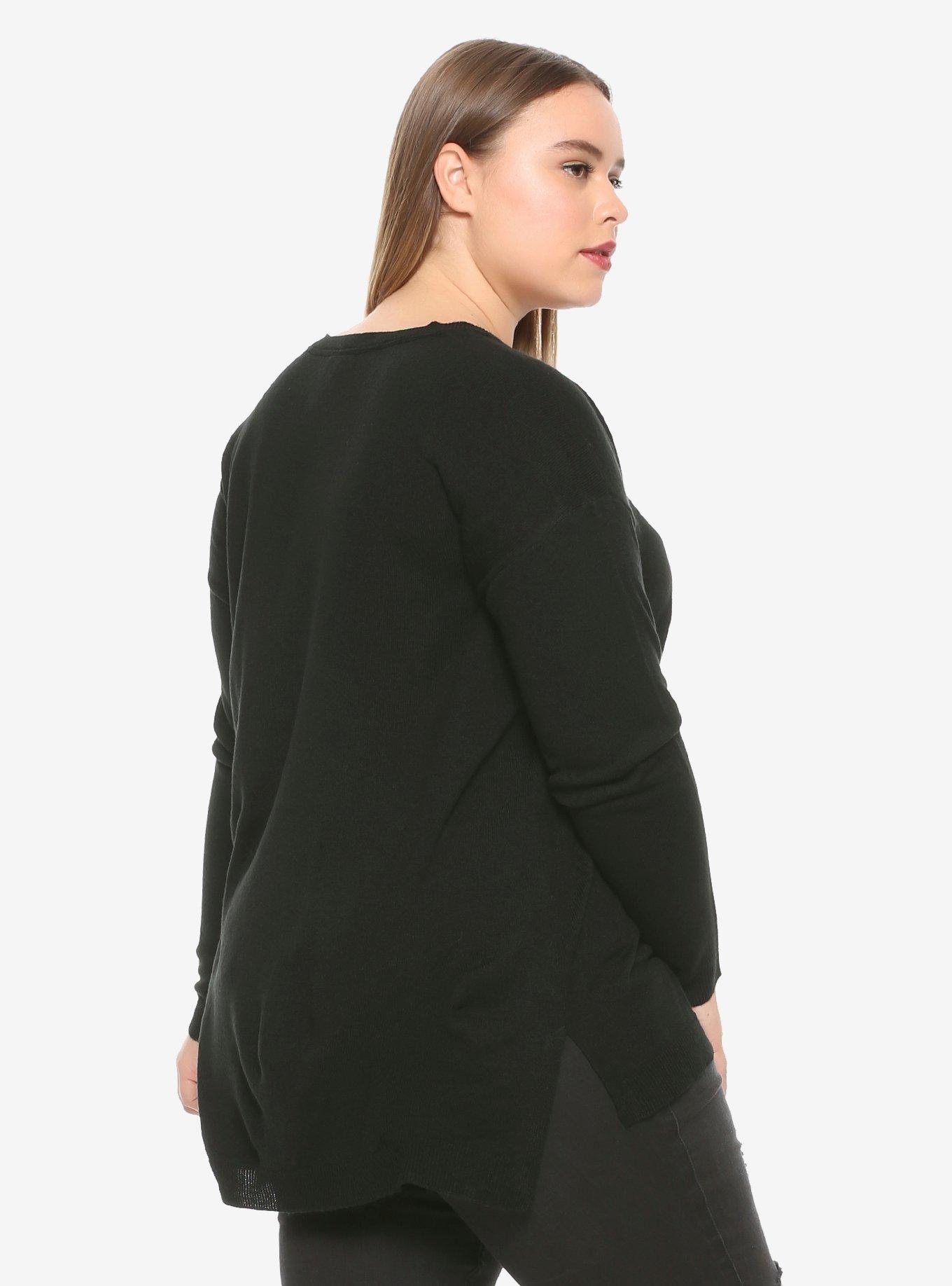 Her Universe Studio Ghibli Howl's Moving Castle Calcifer Intarsia Girls Sweater Plus Size, , alternate