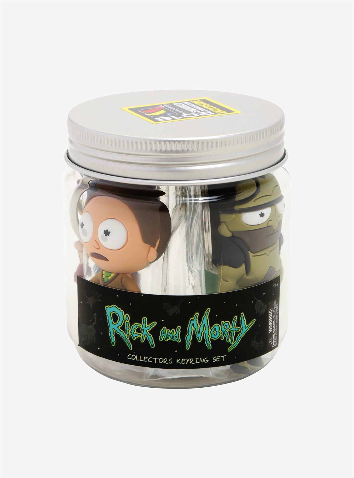 Rick And Morty Figural Key Chain Set 2018 Summer Convention Exclusive, , alternate