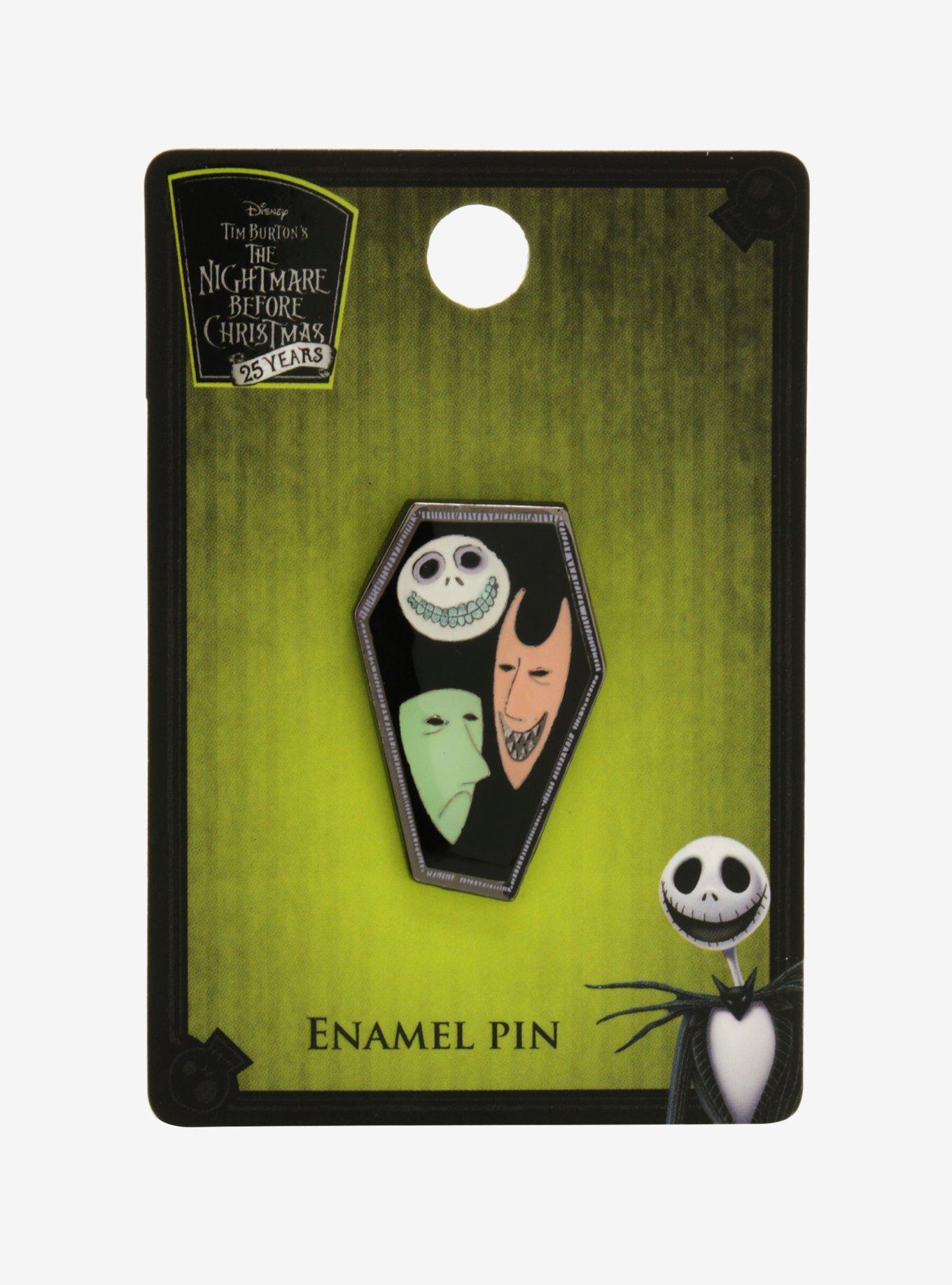 The Nightmare Before Christmas Lock Shock & Barrel Coffin Enamel Pin - BoxLunch Exclusive, , alternate