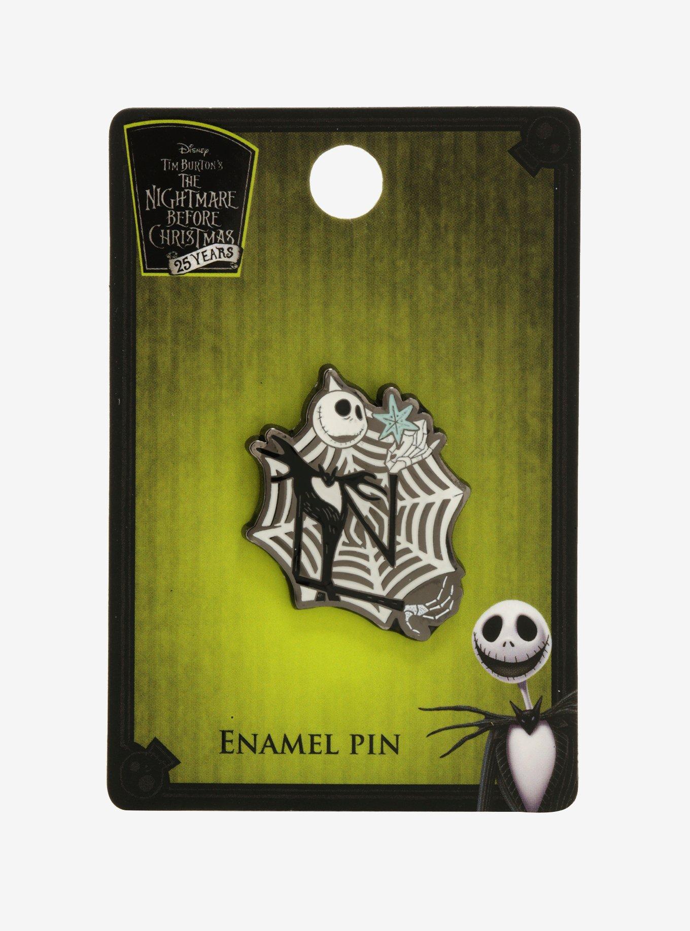 The Nightmare Before Christmas Snowflake Enamel Pin - BoxLunch Exclusive, , alternate