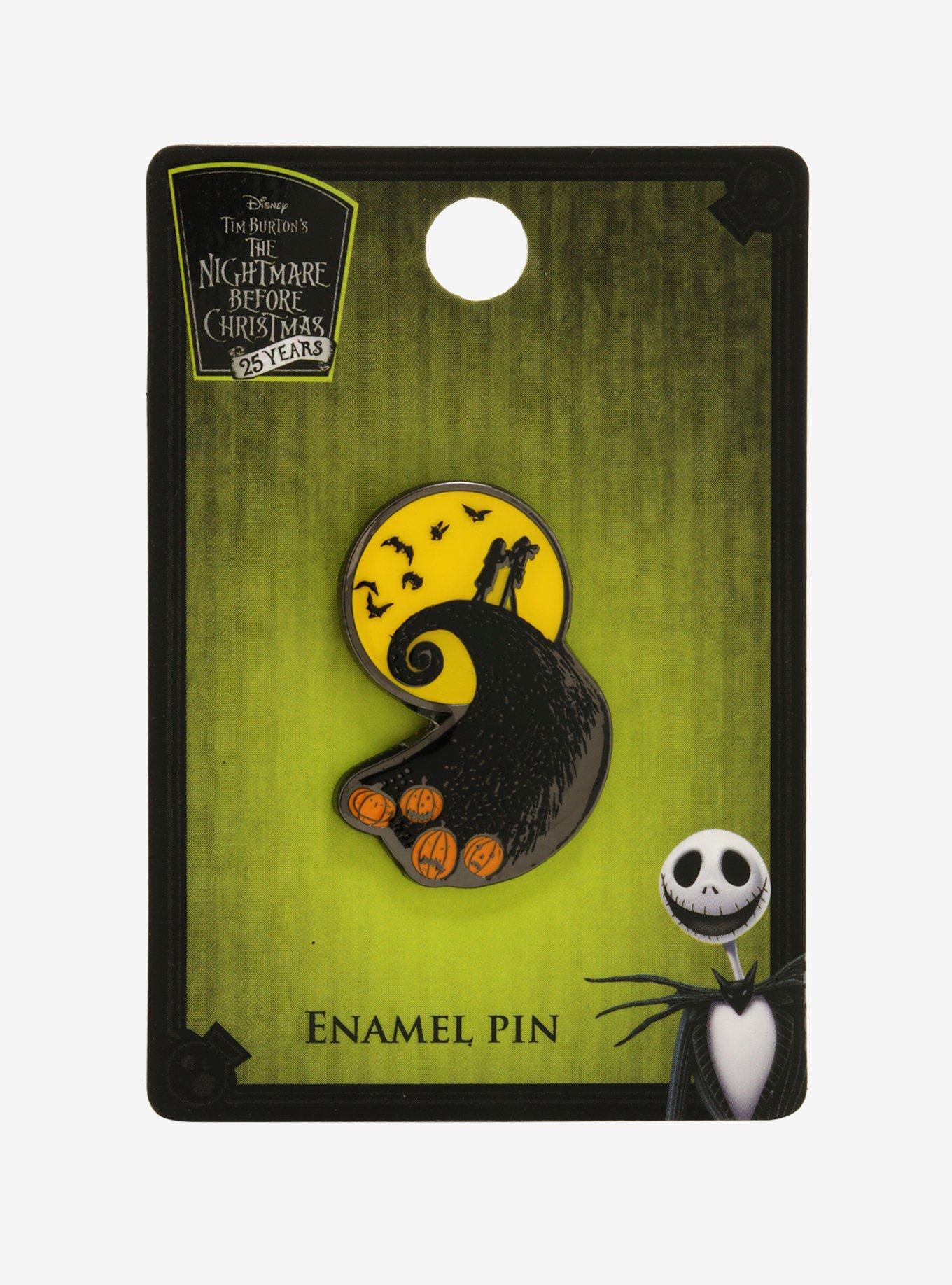 The Nightmare Before Christmas Spiral Hill Enamel Pin - BoxLunch Exclusive, , alternate