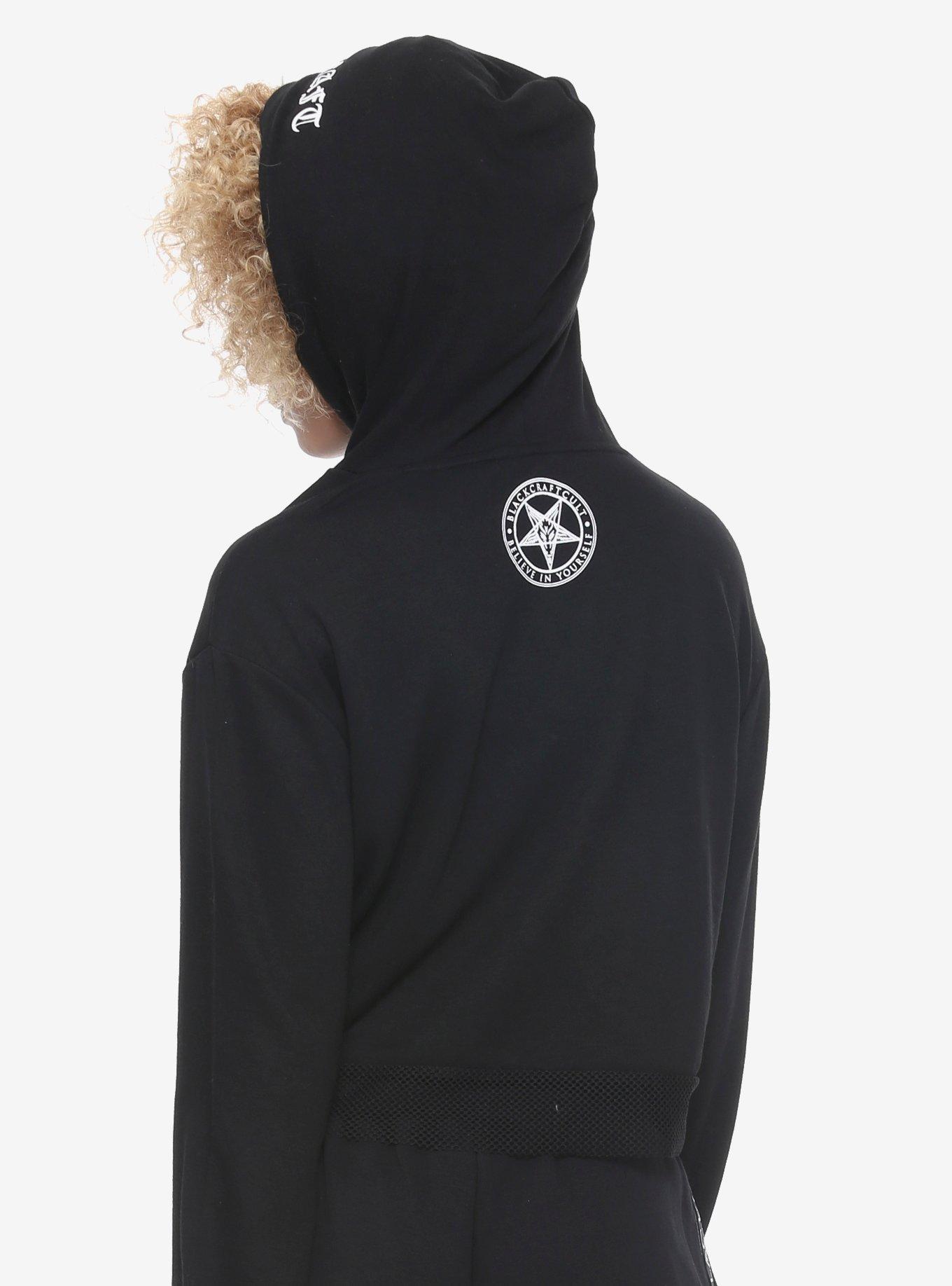 BlackCraft Girls Crop Hoodie Hot Topic Exclusive, , alternate