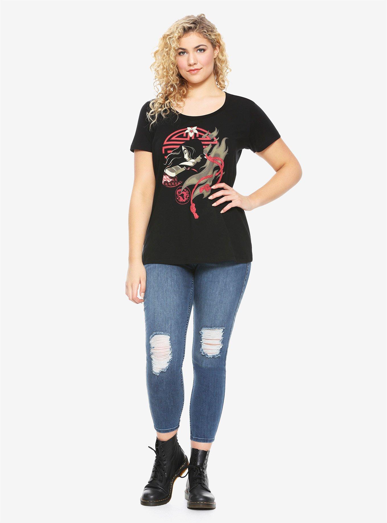 Disney Mulan Warrior Hair Girls T-Shirt Plus Size, , alternate