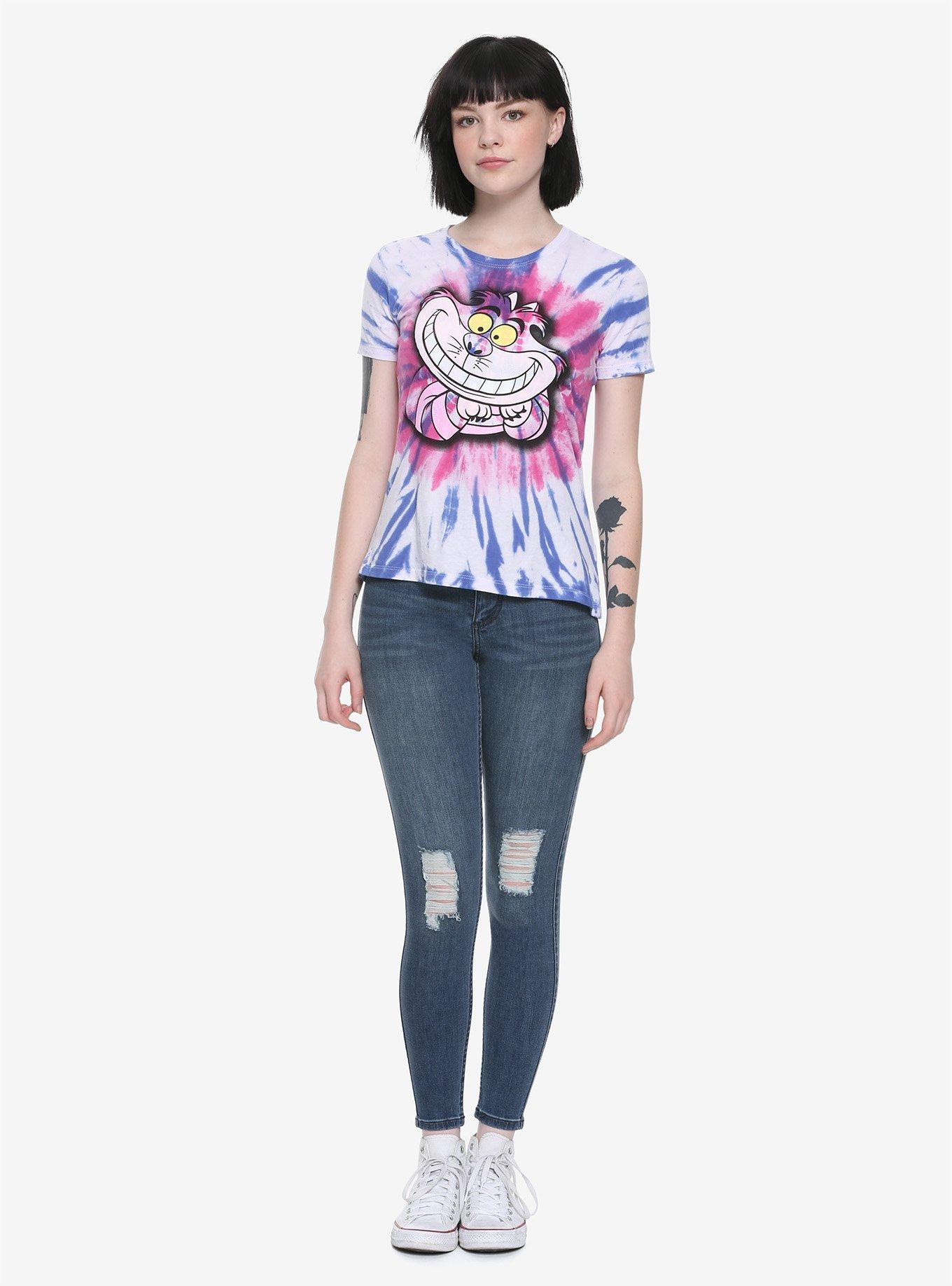 Disney Alice In Wonderland Cheshire Cat Tie-Dye Girls T-Shirt, TIE DYE, alternate