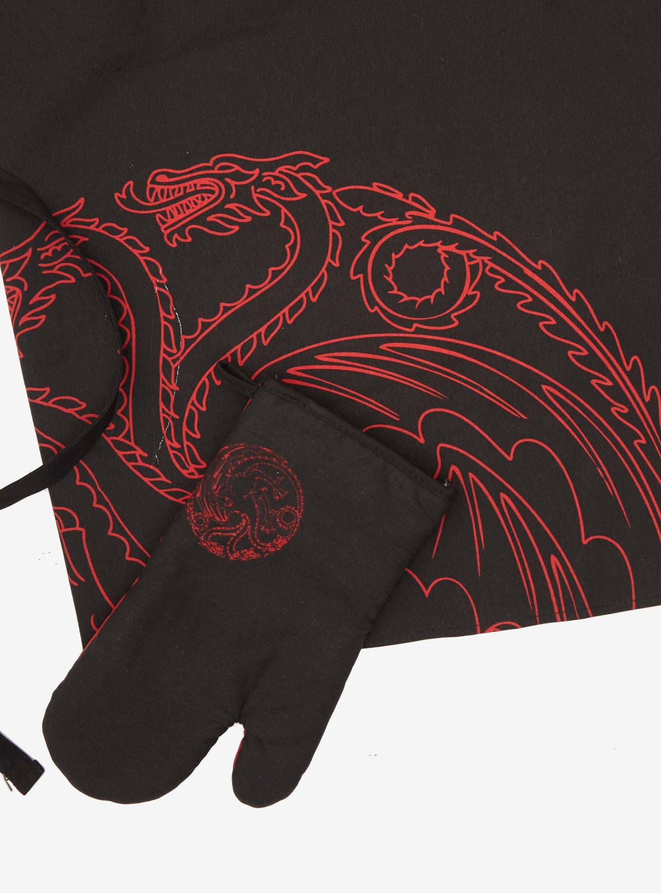 Game Of Thrones Targaryen Apron & Oven Mitt Set, , alternate