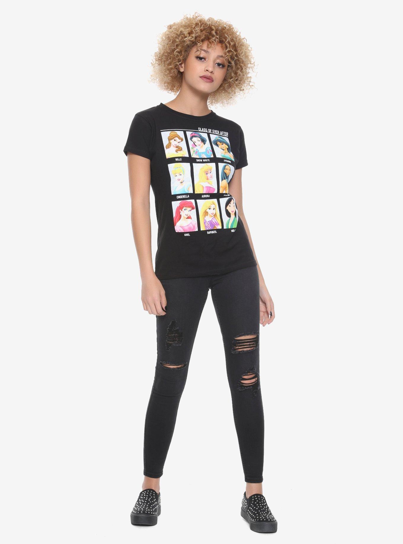 Disney Princesses Class Of Ever After Girls T-Shirt, BLACK, alternate