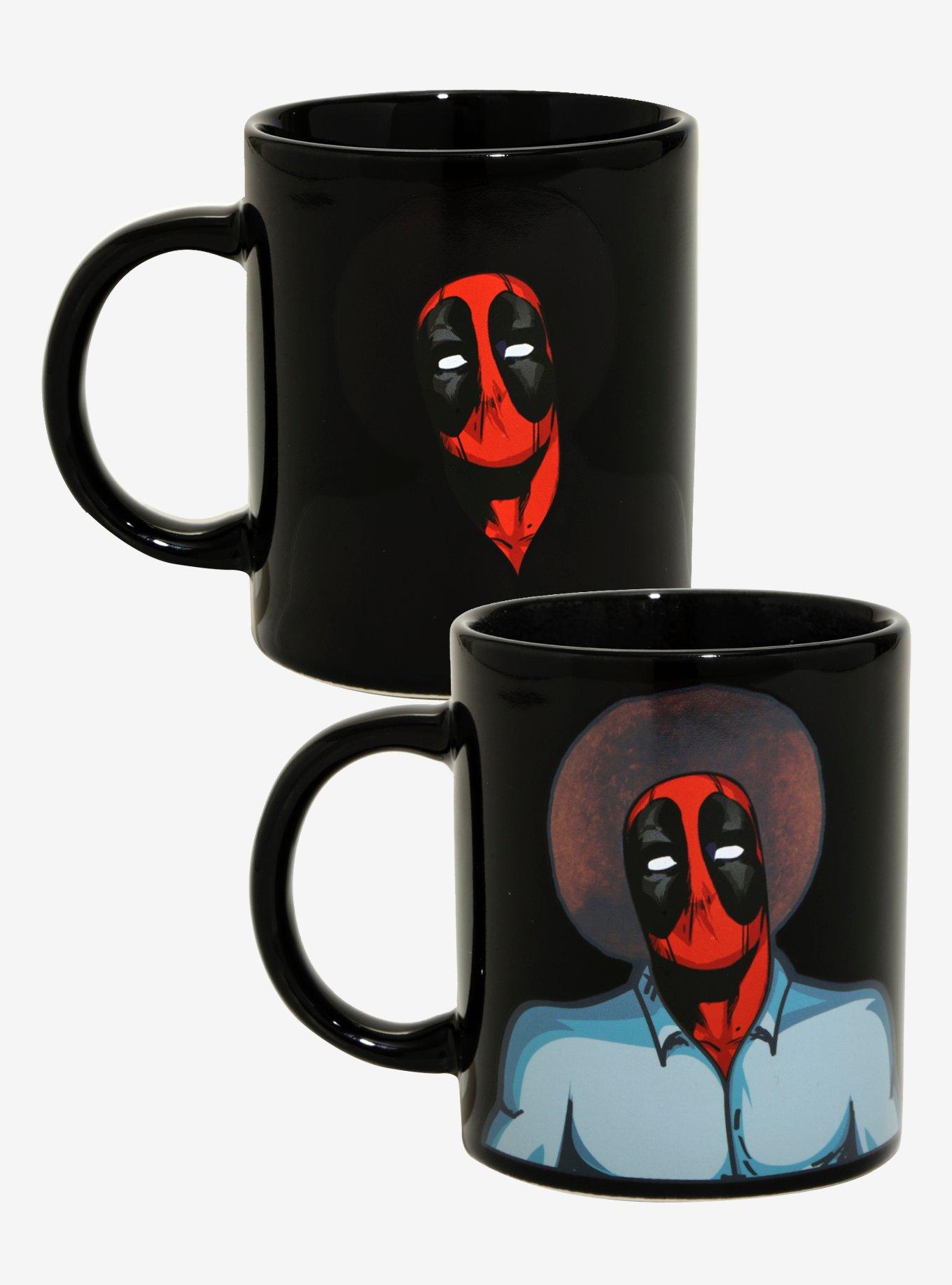 Marvel Deadpool Bob Ross Heat Change Mug - BoxLunch Exclusive, , alternate