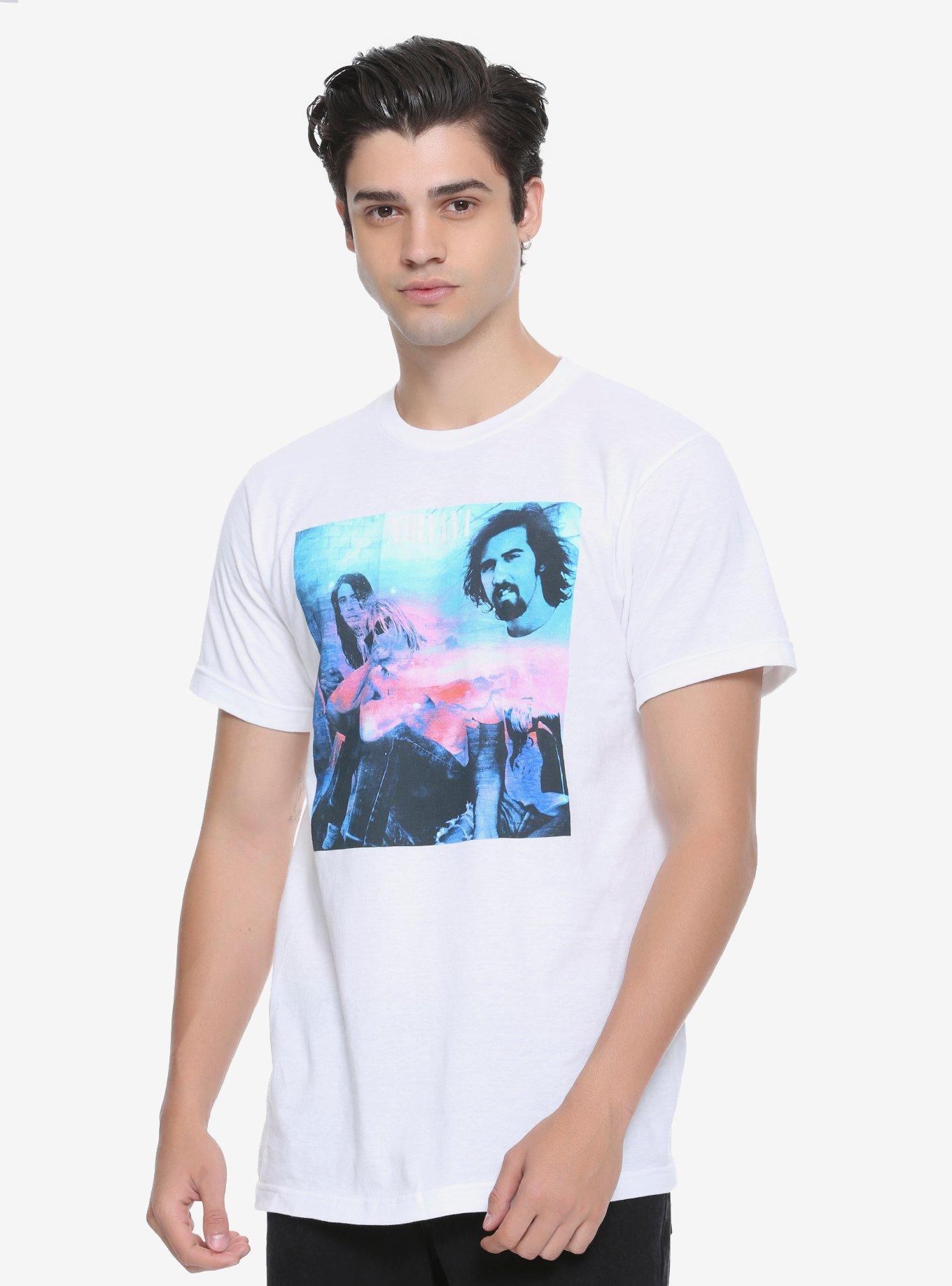Nirvana Neon Photograph T-Shirt, , alternate