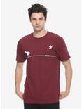 Deftones Maroon Pony T-Shirt, RED, alternate
