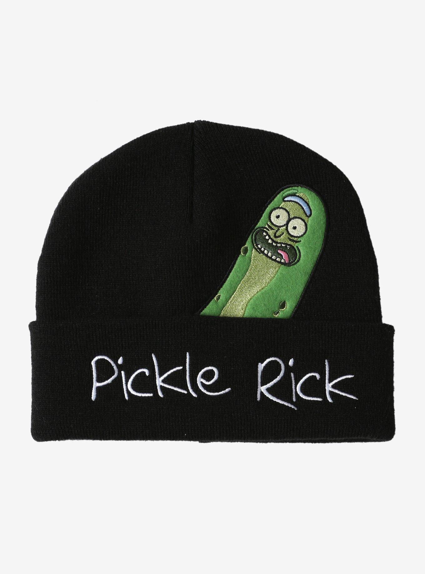 Rick And Morty Pickle Rick Peek Beanie, , alternate