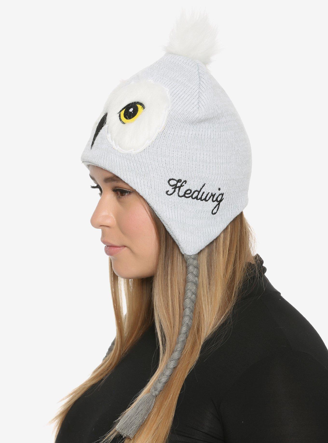 Harry Potter Hedwig Tassel Beanie, , alternate