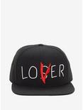 IT Pennywise Loser/Lover Black Snapback Hat, , alternate