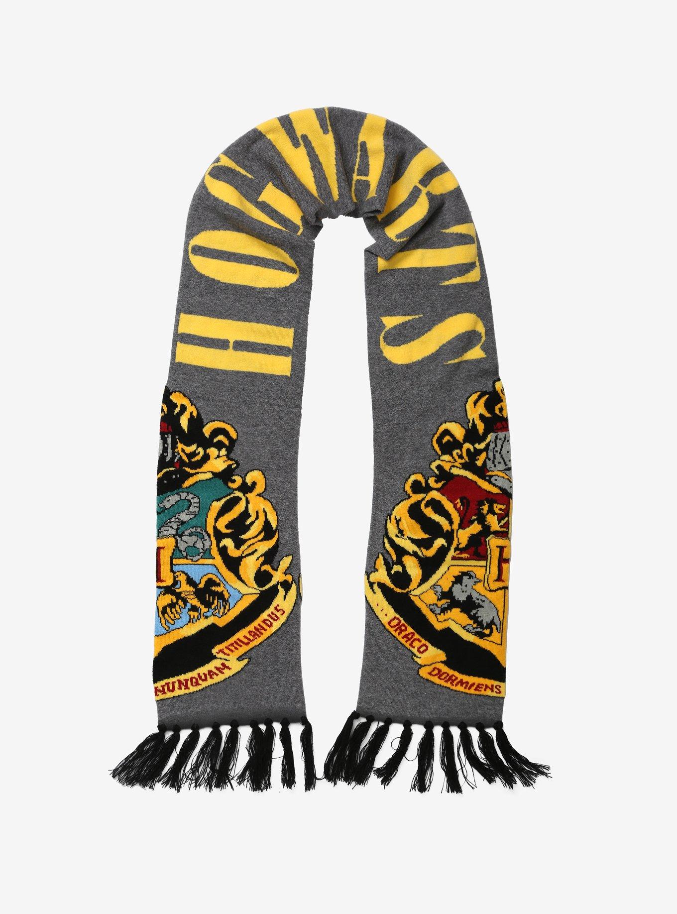 Harry Potter Hogwarts Crest Knit Scarf, , alternate