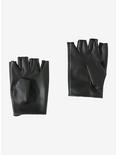 Black Moto Fingerless Gloves, , alternate